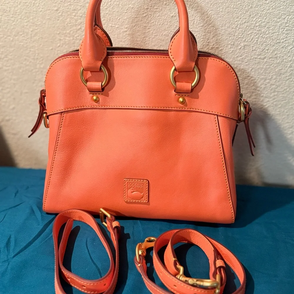 Dooney & Bourke Camden Salmon Florentine Italian Leather NWT  RARE! HTF - Picture 15 of 15